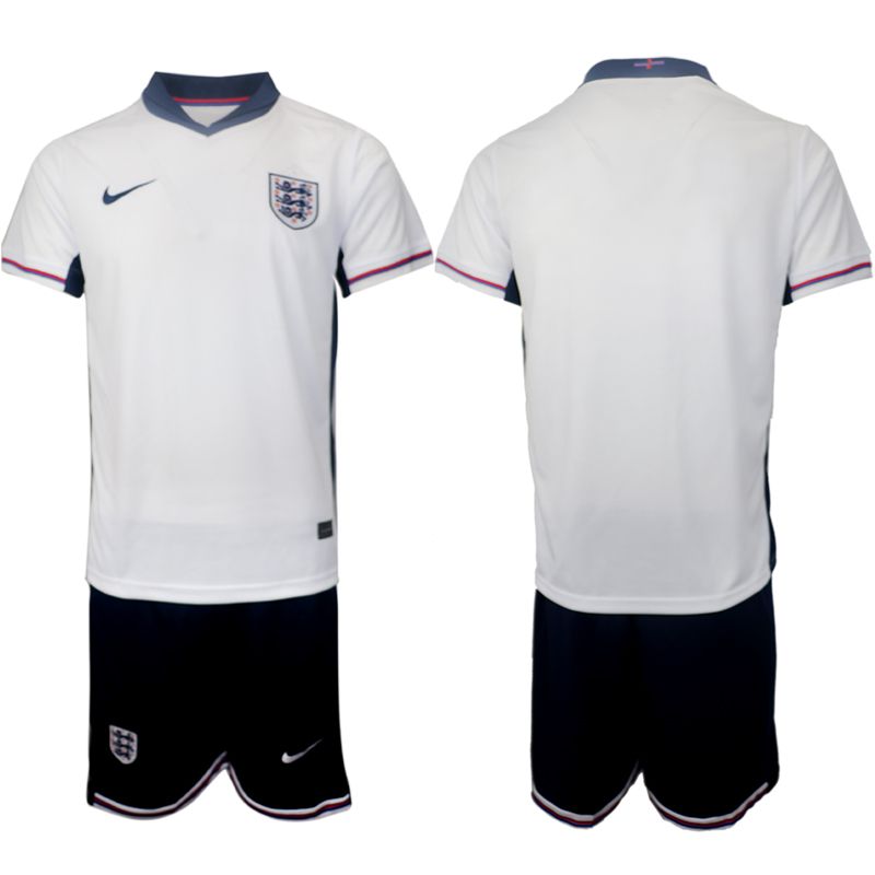 Men 2024-2025 Season England home white Blank Soccer Jersey->->Soccer Country Jersey
